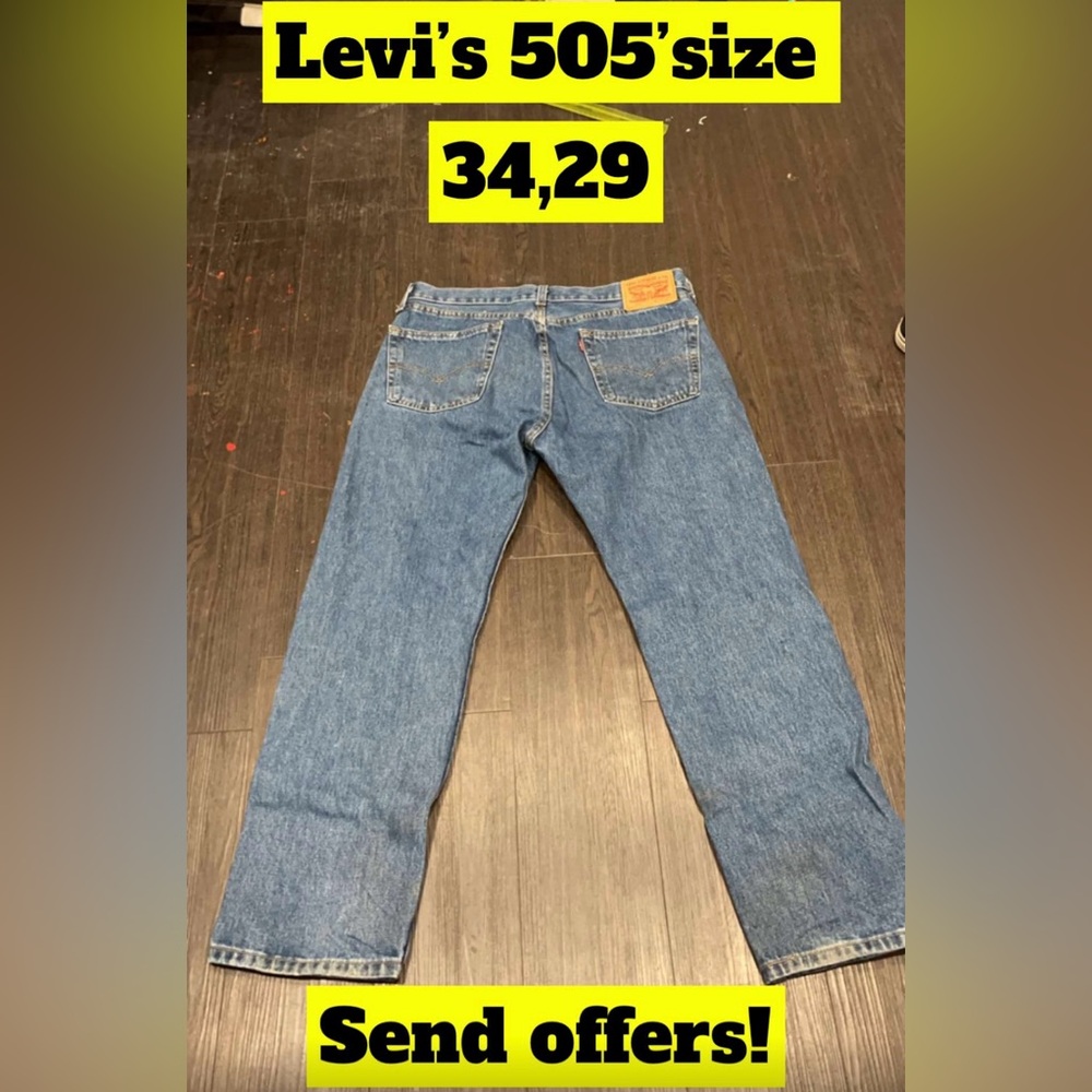 Levi 505 in good condition no stains no rips no heel bite size34x29 - Picture 1 of 1